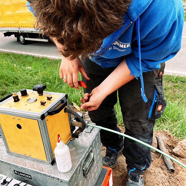 Kabeleinblasarbeiten