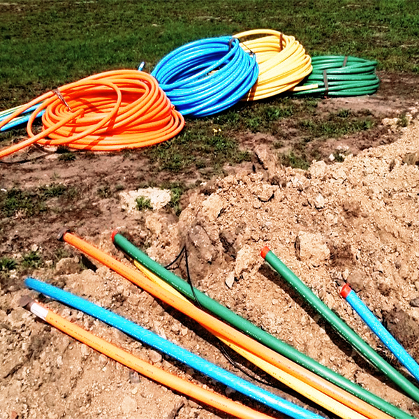 Fertig wiederhergestellte Trasse